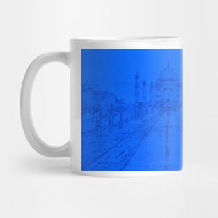 Taj Mahal blue Mug